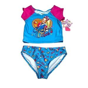 NWT Jojo Siwa Cool Vibes Swimsuit Tankini Bikini Size 7/8